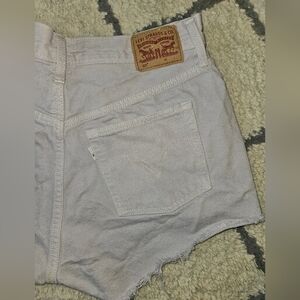 Levi's 501 Button Fly Lavender Jean Shorts Size 30